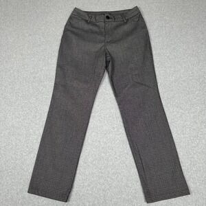 Lee Women's Size 8 Short Relaxed Fit Straight Leg Mid Rise Wrinkle Free Pants